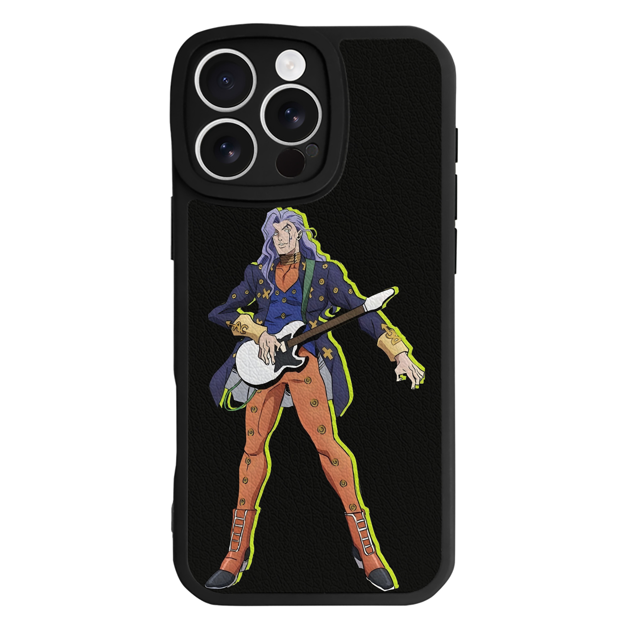 （画像用） ジョジョの奇妙な冒険 おといし あきら JoJo's Bizarre Adventure Akira Otoishi 【iPhone 16シリーズ対応】シリコンスマホケース（レザー調） 材質：シリコン